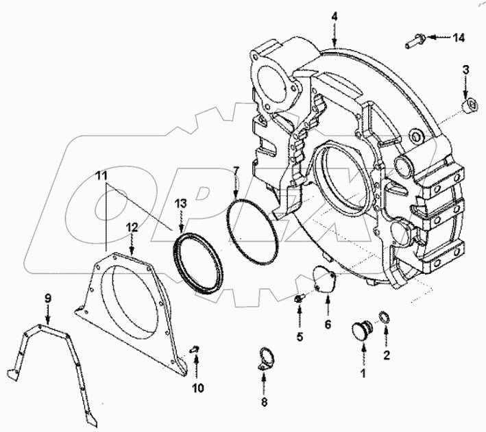  FH 9464 HOUSING,FLYWHEEL