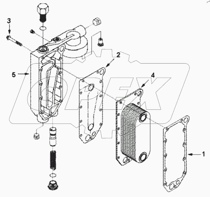  LC 9227 COOLER,ENGINE OIL