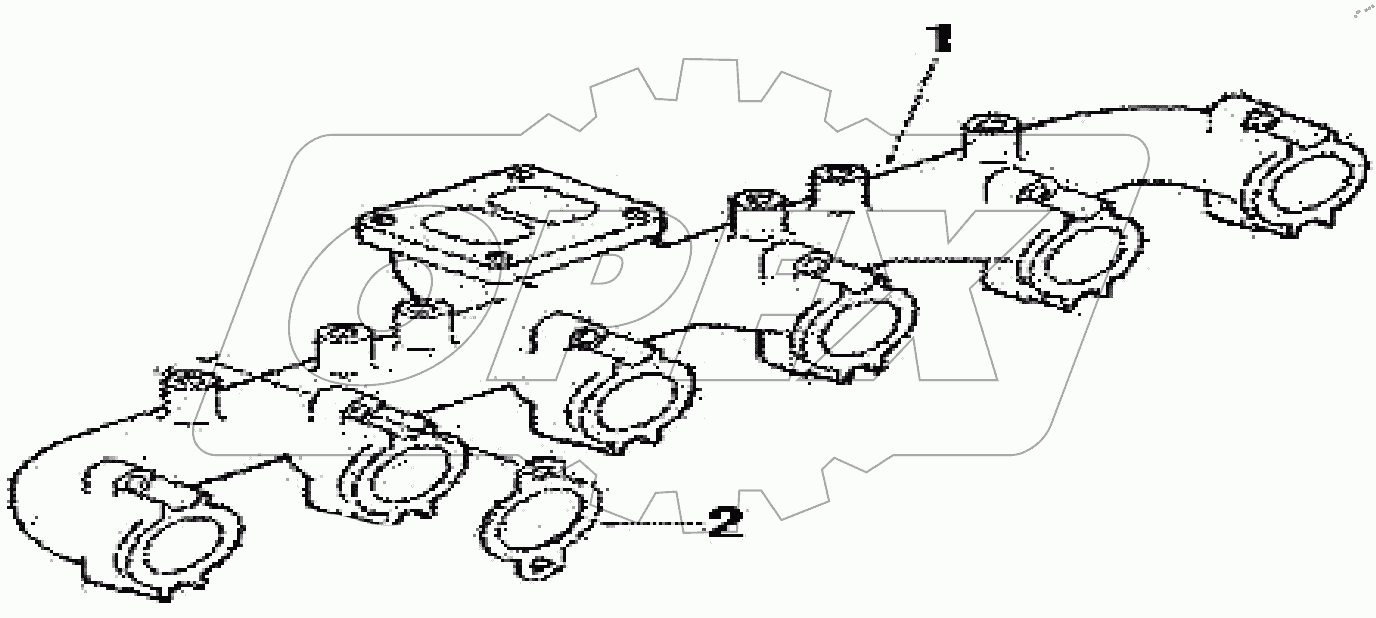  TB91072 MANIFOLD,EXHAUST