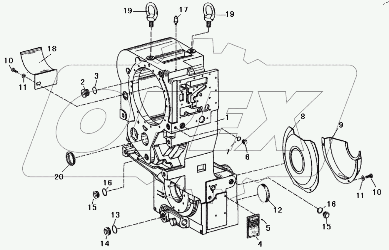  4644 101 GEARBOX HOUSING ASSEMBLY