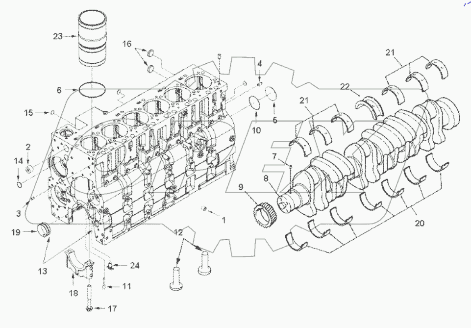 BB9110 BLOCK, ENGINE