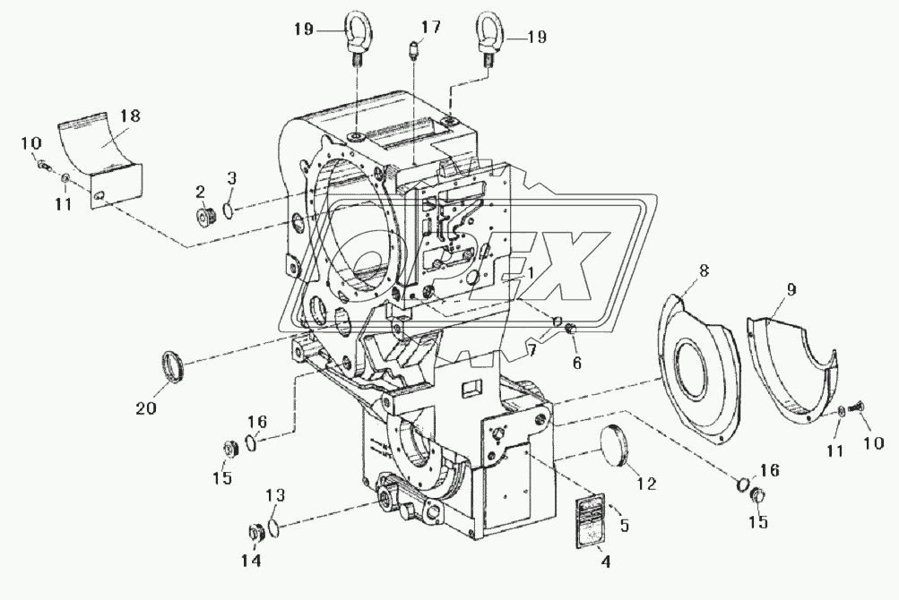 GEARBOX HOUSING ASSEMBLY 4644 101