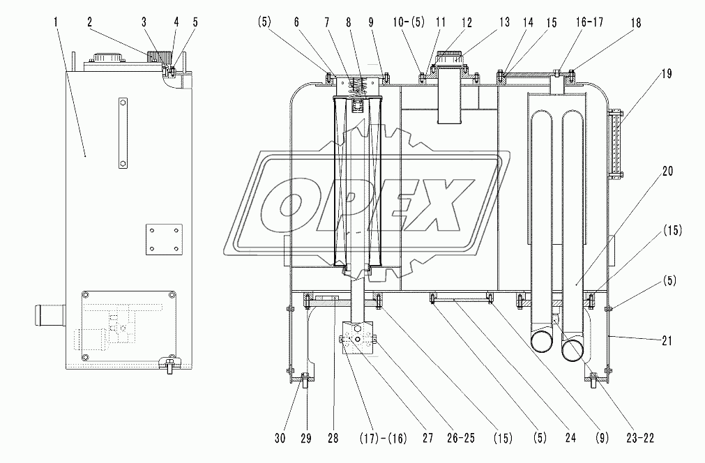 HYDRAULIC TANK ASSEMBLY