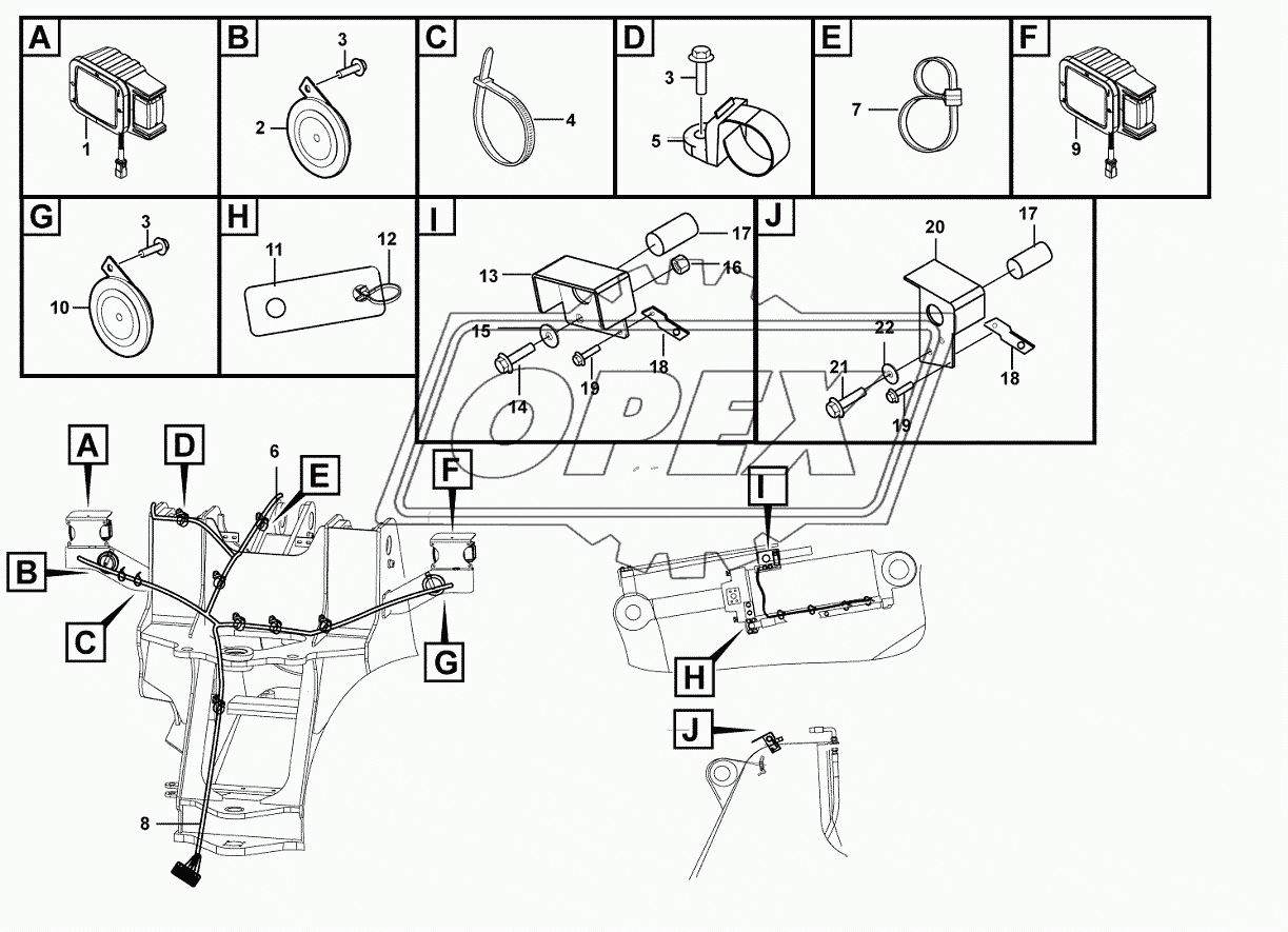 Electrical assembly-front frame