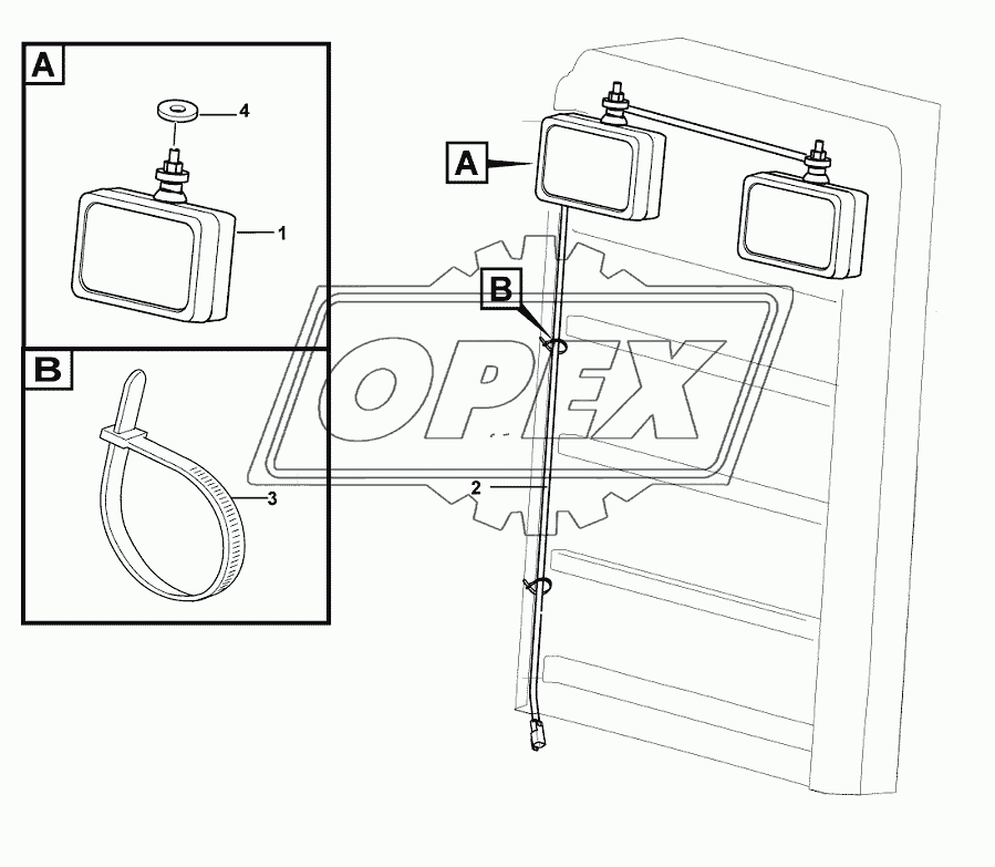 Electric assembly-engine hood