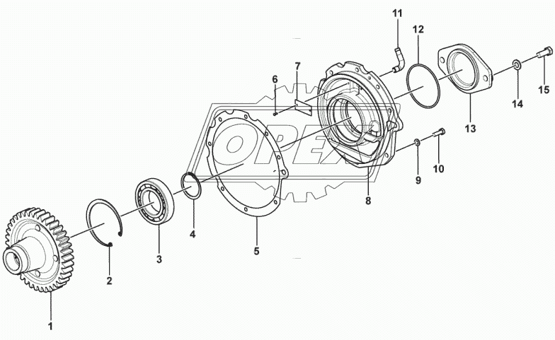 3/4 shaft assy