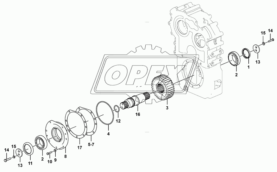 Output shaft assembly