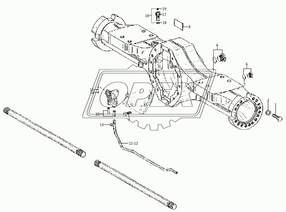 Axle housing