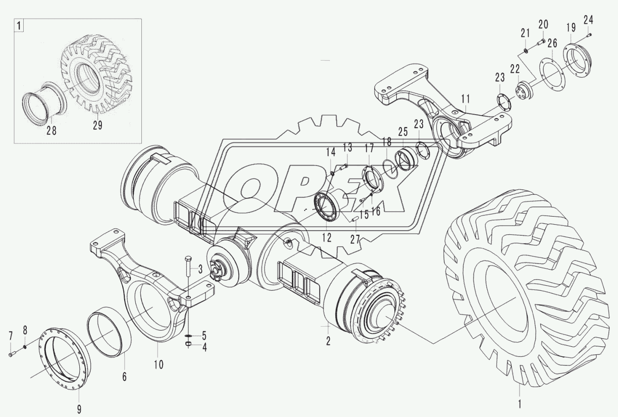 Rear axle assembly