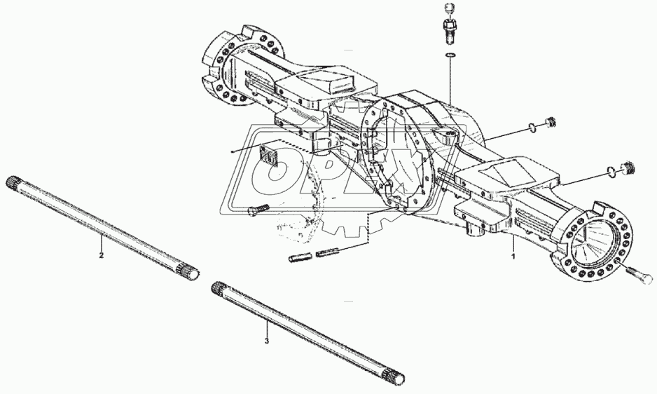 Axle casing 3