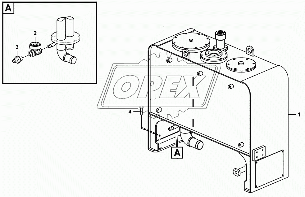 Hydraulic oil tank system