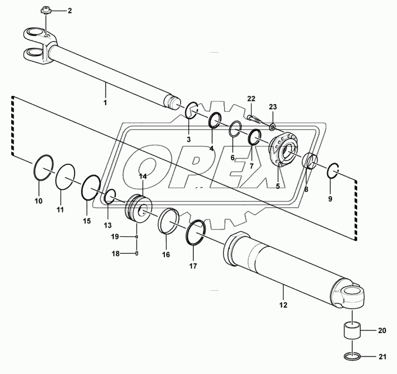 (3713CH) Lift arm cylinder