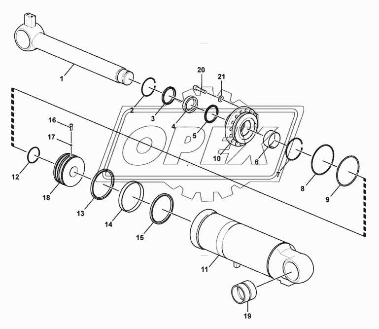 (3713CH) Tilt cylinder