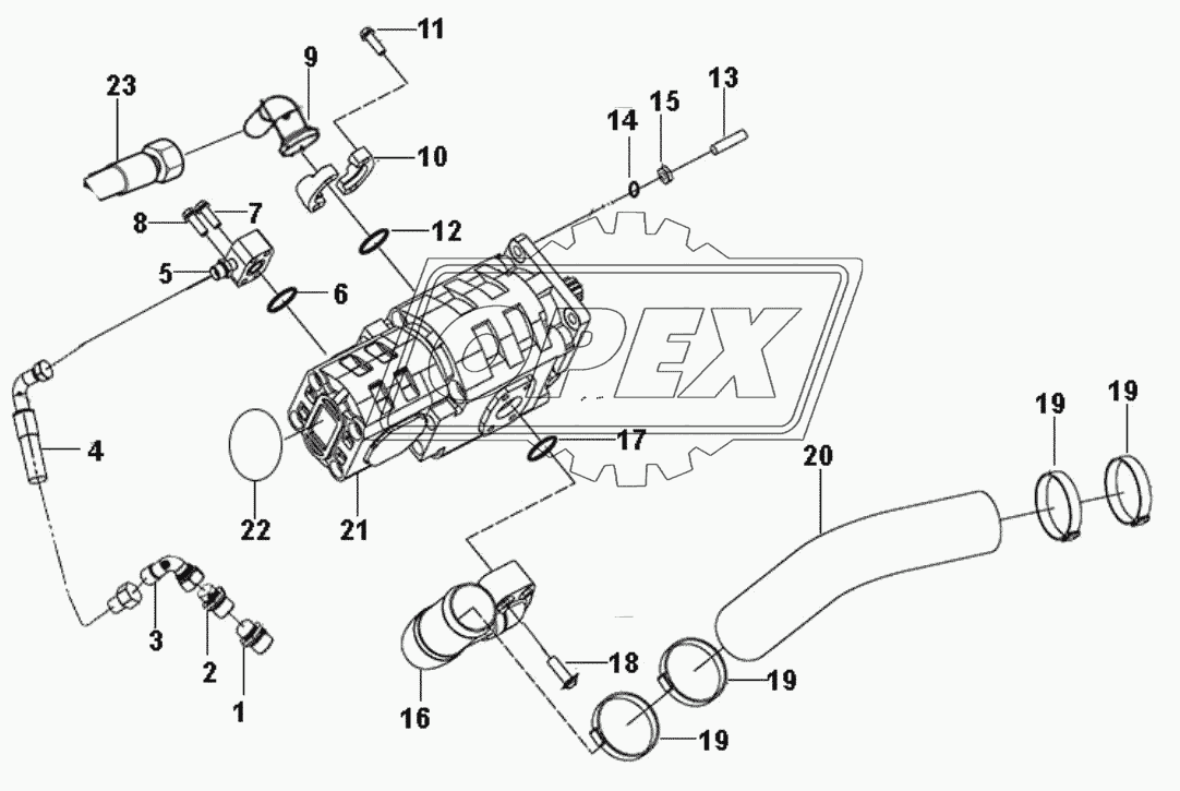 Steering pump assembly