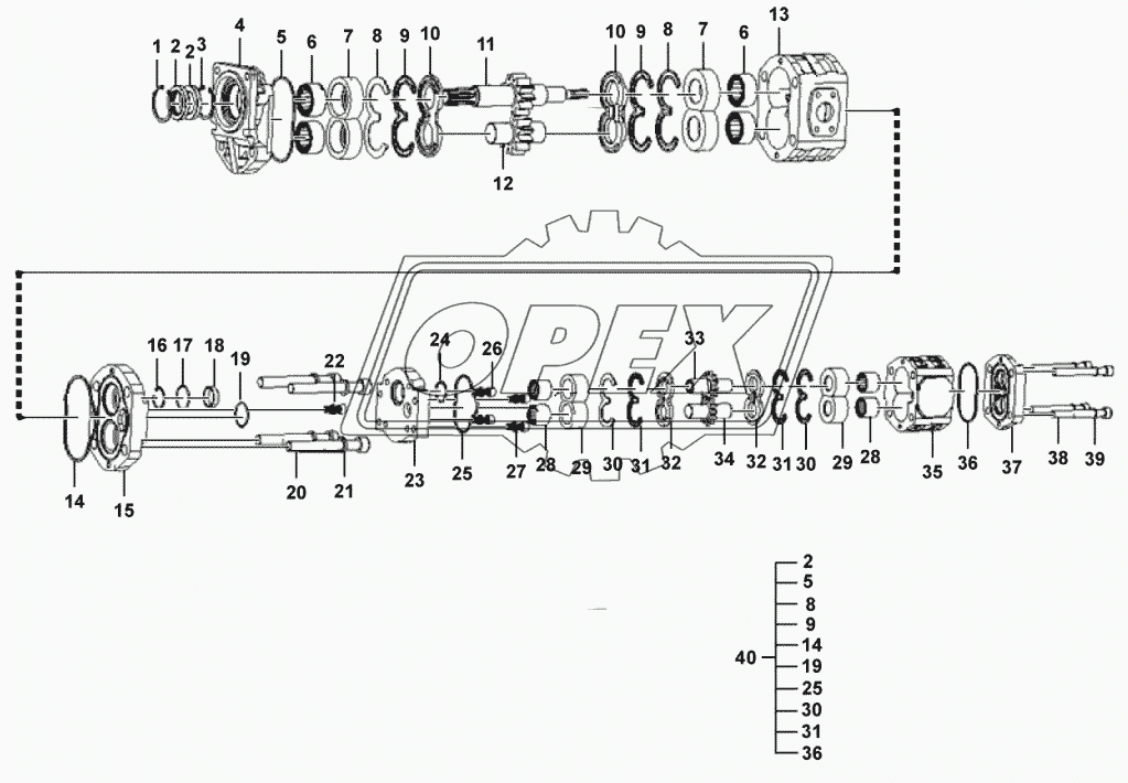 (370142) Steering pump assembly