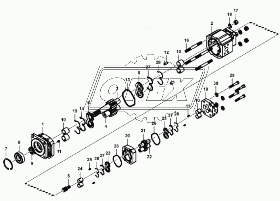 (120104) Steering pump assembly