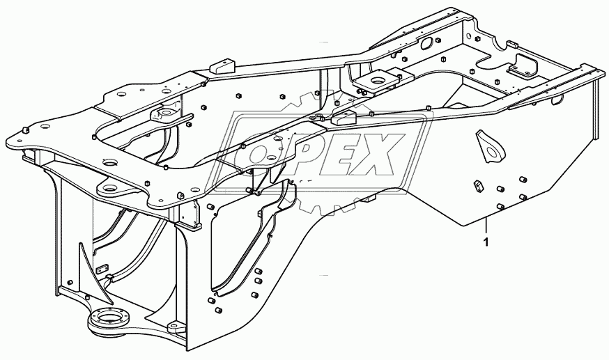 Rear frame