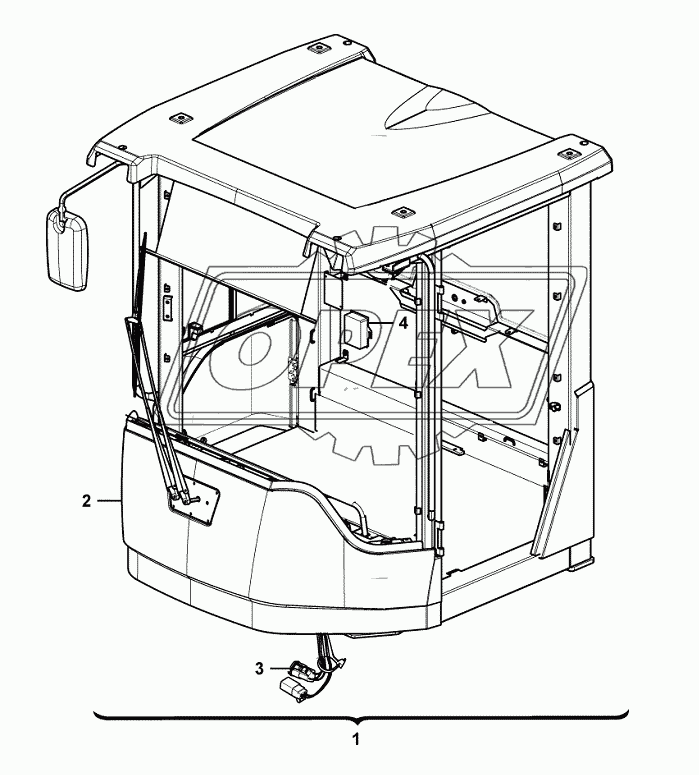 Cab assembly