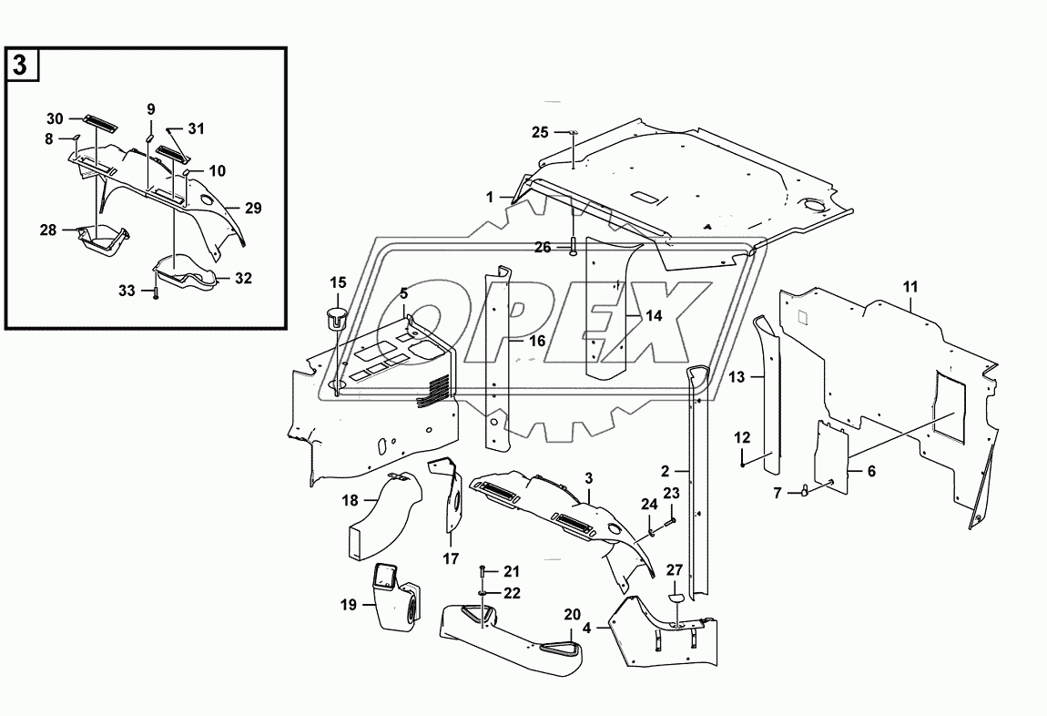 Interior assembly