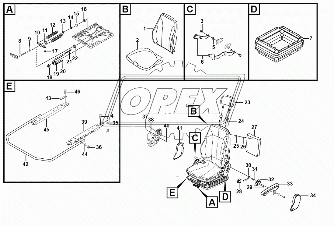 LG06A(350201) Driver seat