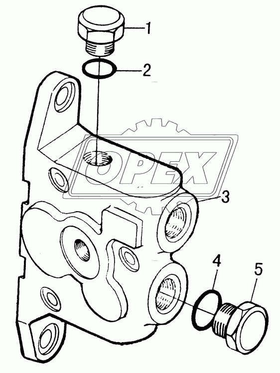 OIL INLET VALVE SECTION (LOADER)