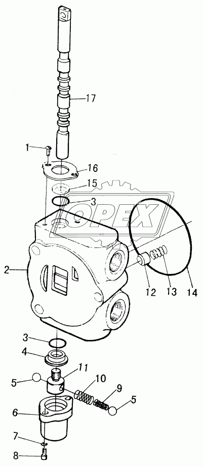 REVERSING VALVE BOOM SECTION (LOADER)