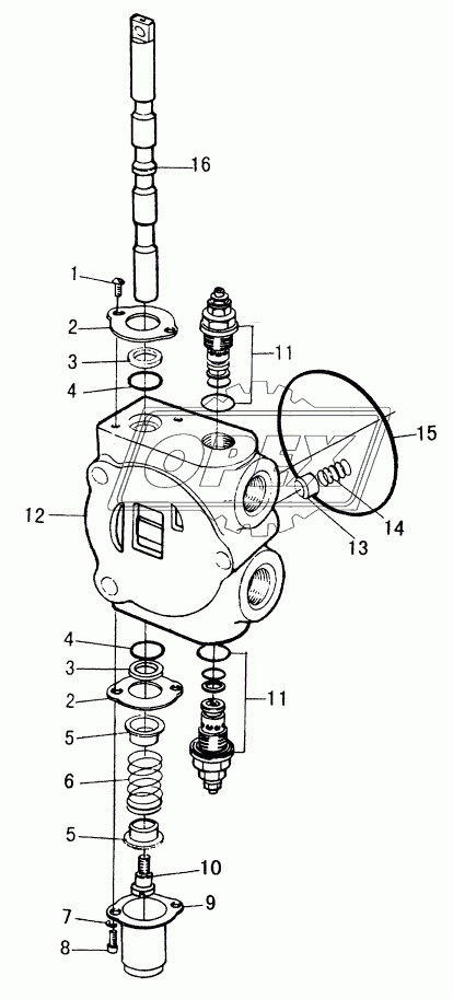 REVERSING VALVE LILT SECTION (LOADER)