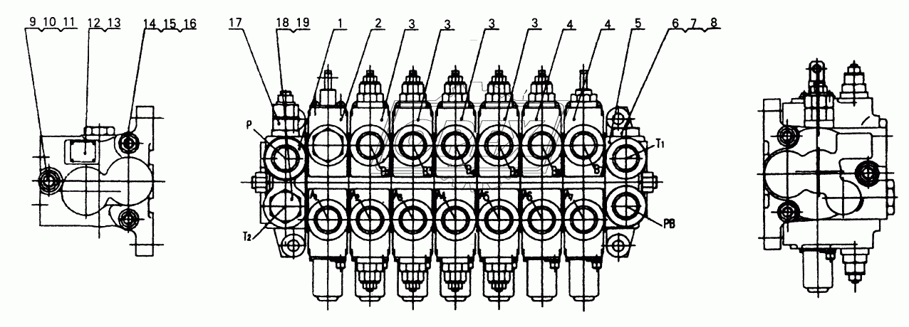 BACKHOE VALVE ASSEMBLY