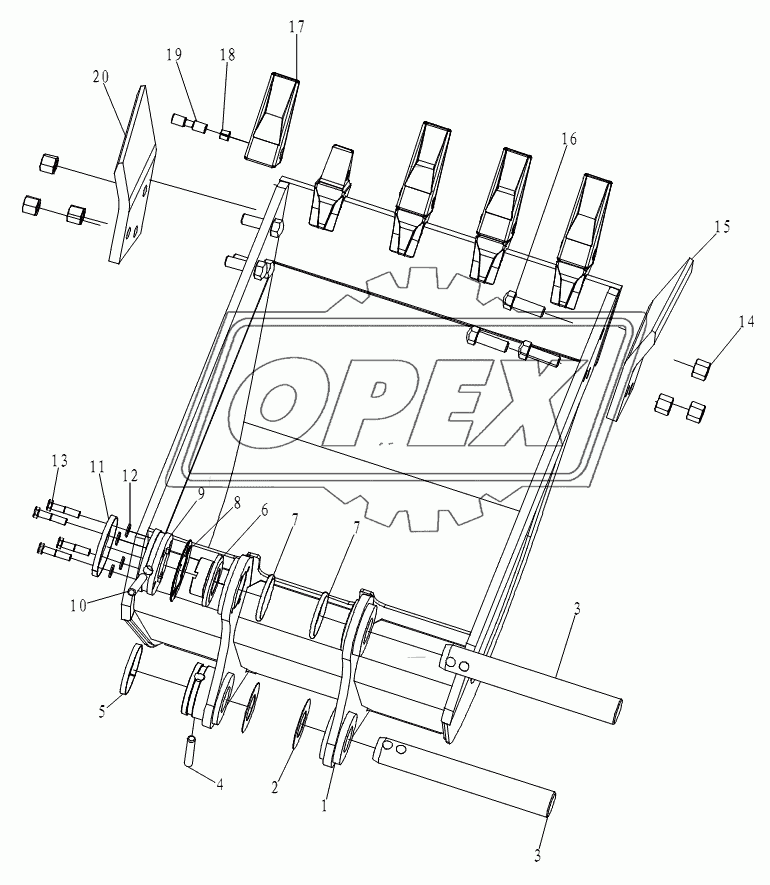 BACKHOE BUCKET MODULE