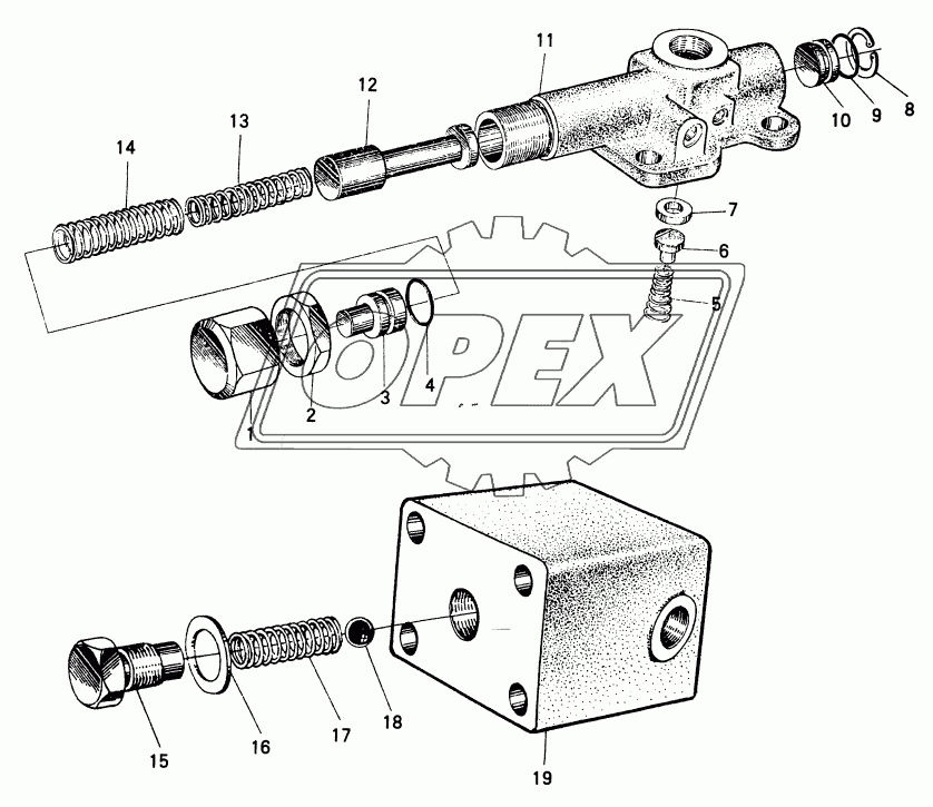 PRESSURE VALVE OUTLET VALVE