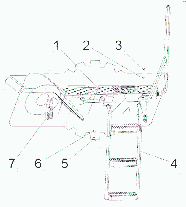  Right floor escalator assembly Z3B026000