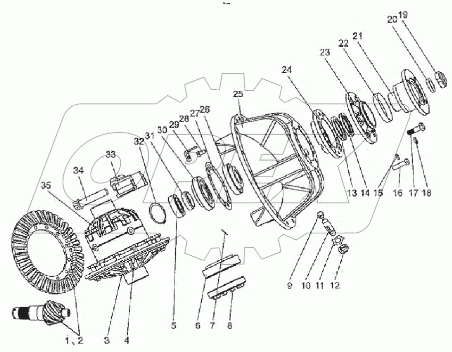  Main reducer assembly