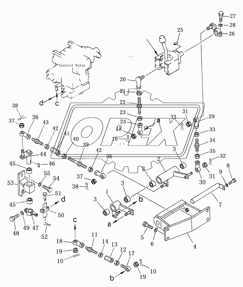 ANGLE BLADE CONTROL LINKAGE