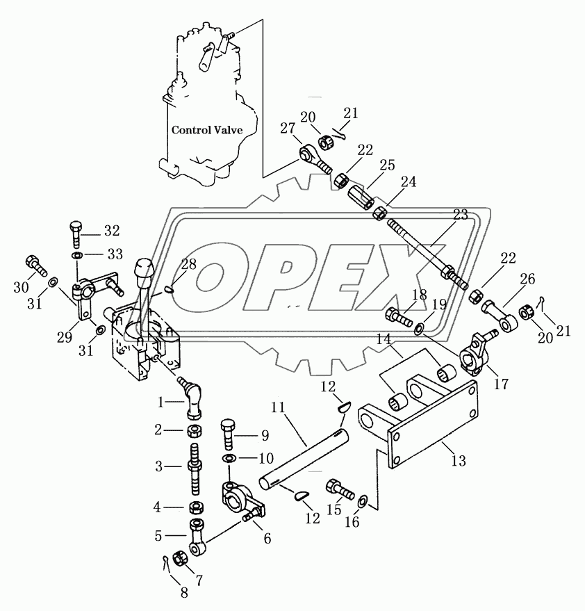 SINGLE SHANK RIPPER CONTROL LEVER 2