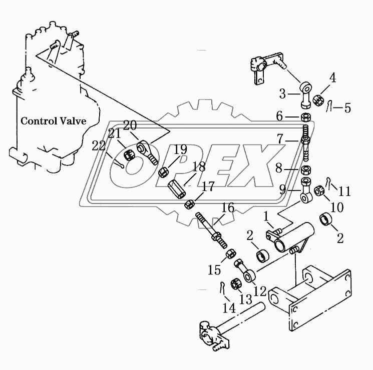 SINGLE SHANK RIPPER CONTROL LEVR