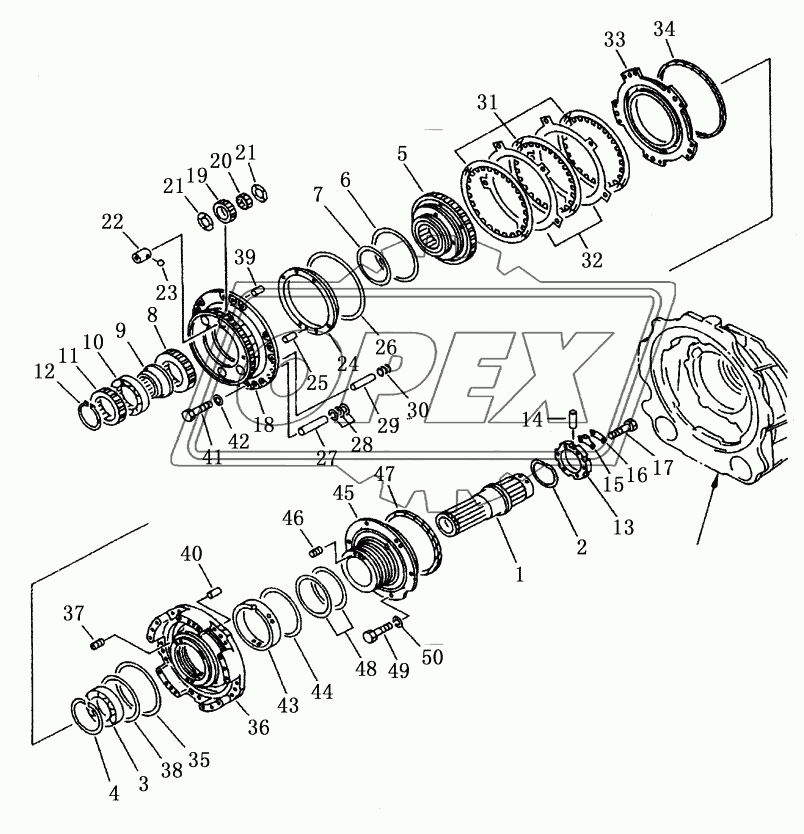 TRANSMISSION GEAR AND SHAFT 3