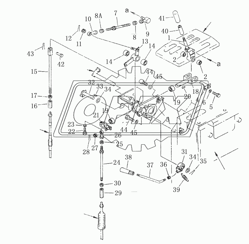 TRANSMISSION CONTROL LEVER