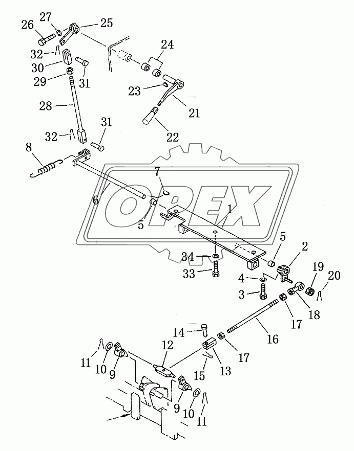 PARKING BRAKE LEVER