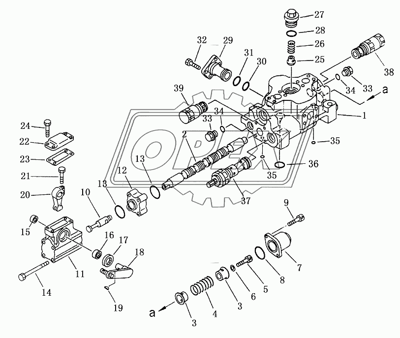 THREE SHANK RIPPER CONTROL VALVE 1