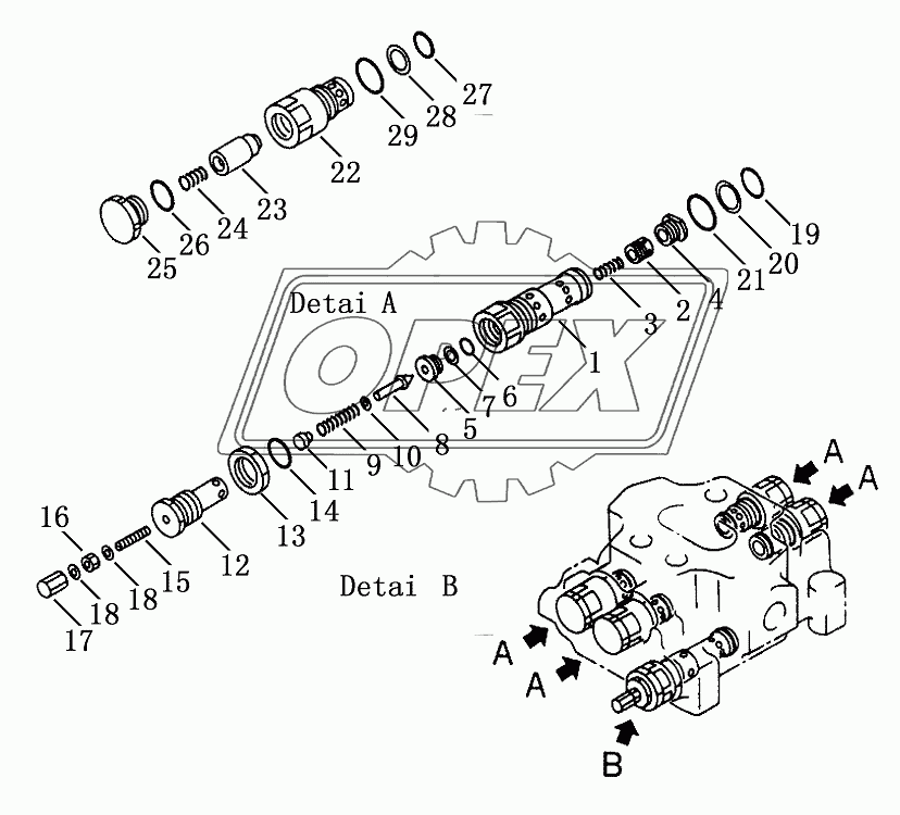 SINGLE SHANK RIPPER CONTROL VALVE 2