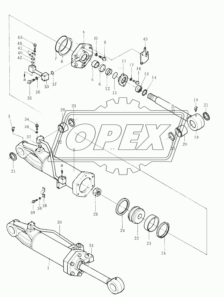 TILT CYLINDER (FOR RIPPER)