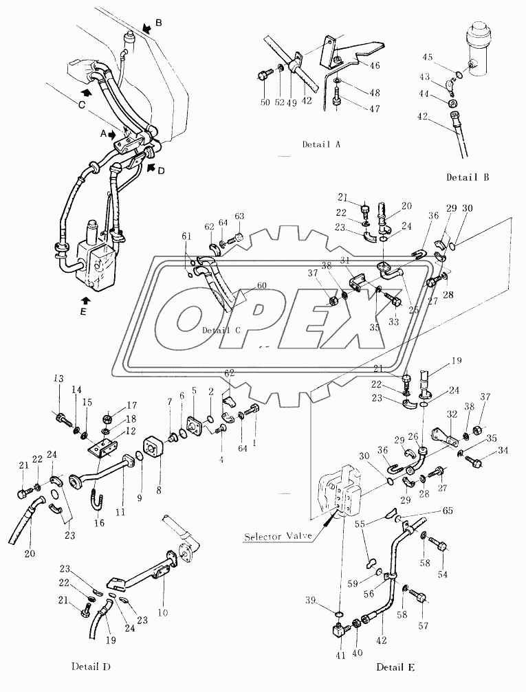 PIPING ASSY (FOR RIPPER)