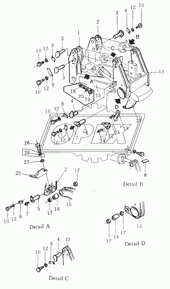 SINGLE SHANK RIPPER ASSY