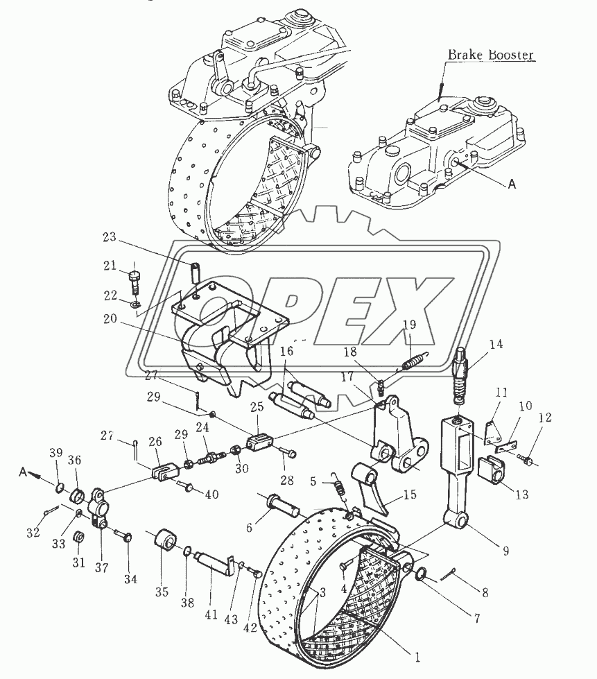 BRAKE BAND AND LINKAGE