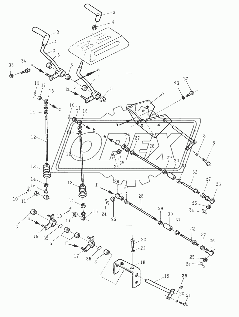 STEERING CONTROL LEVER