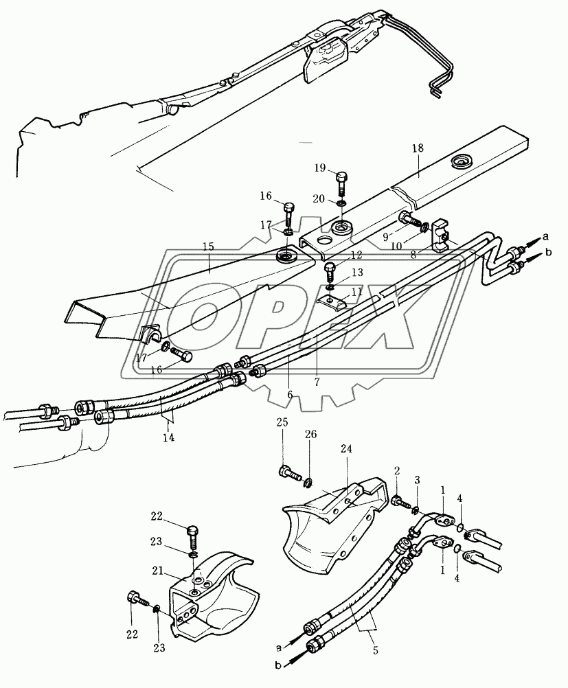 HYDRAULIC PIPING (FOR BLADE TILT)