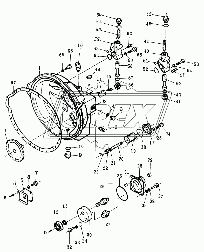 TORQUE CONVERTER HOUSING AND REGULATOR VALVE
