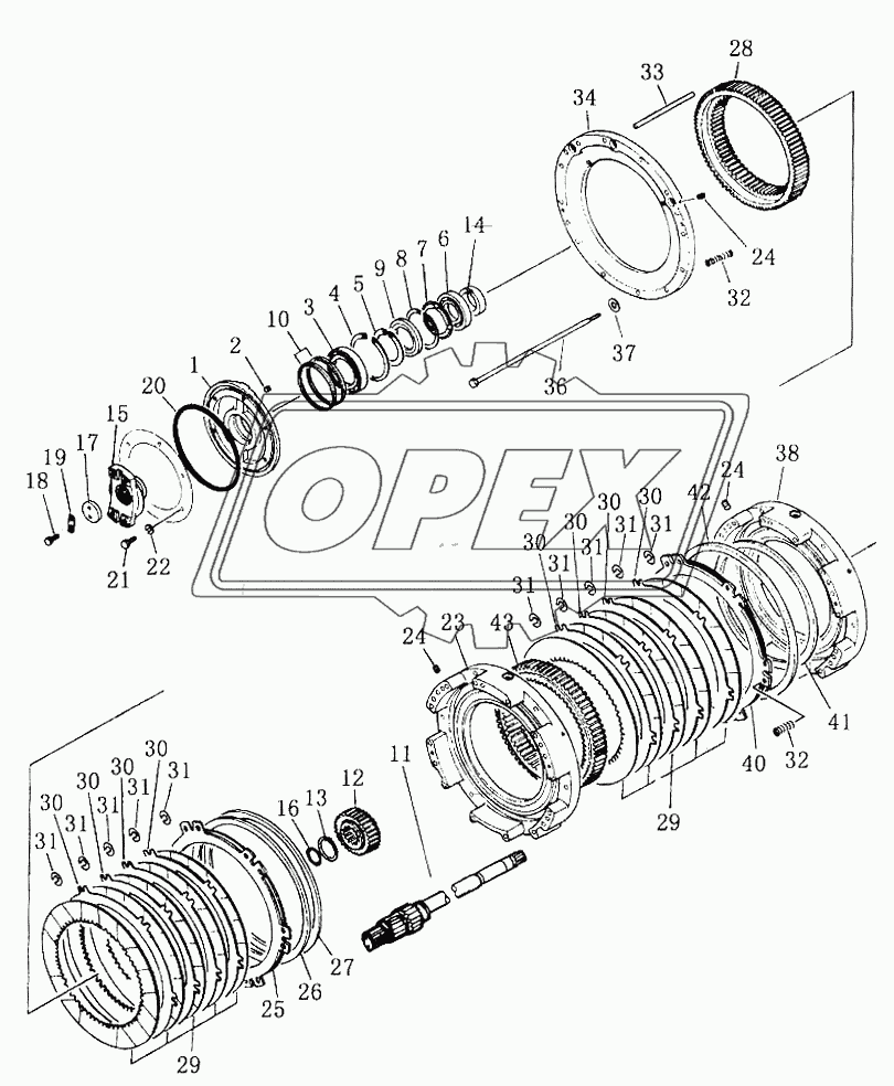 TRANSMISSION GEAR AND SHAFT (1/4)