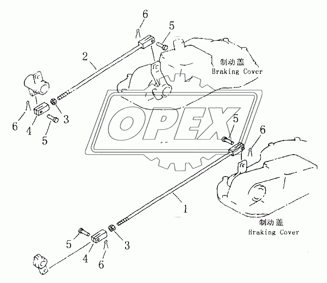 STEERING AND BRAKE LINKAGE (2/2)