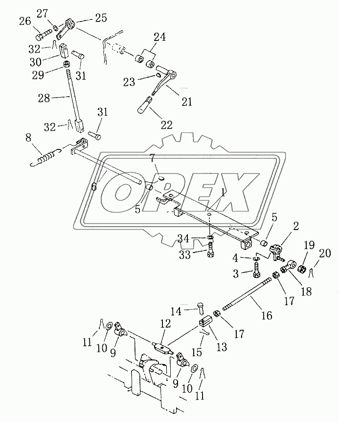 PARKING BRAKE LEVER